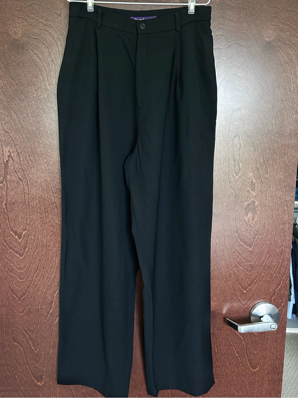 Ralph Lauren Black Pleated Dress Trousers